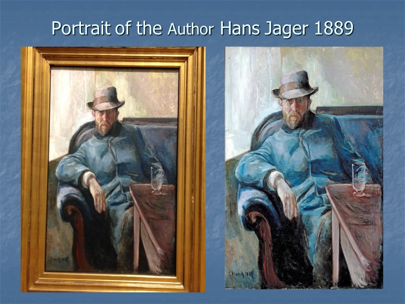 Portrait of the Author Hans Jager 1889